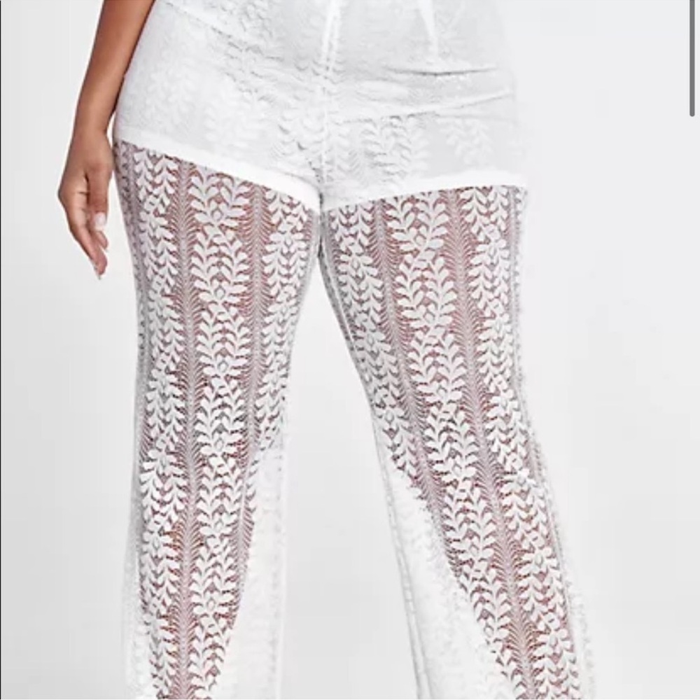 Fashion to Figure FTF set white lace blazer pants size 0 - Picture 2 of 6